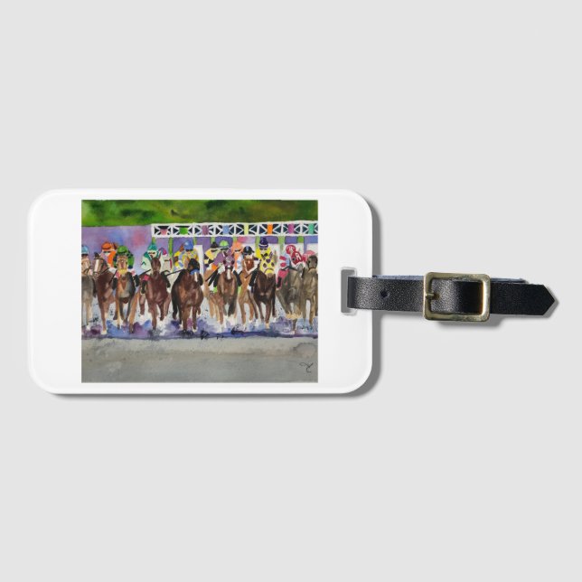 Gepäckanhänger mit Bild Kentuckys Derby (Vorderseite (Horizontal))