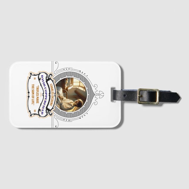 Gepäckanhänger mit David Copperfield von Dickens i (Vorderseite (Horizontal))