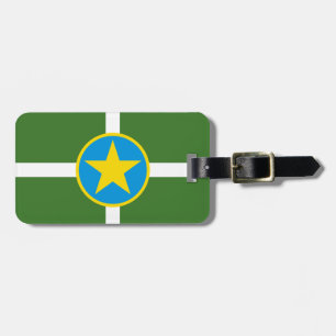 Gepäckanhänger mit Flagge der Stadt Jackson, Missi