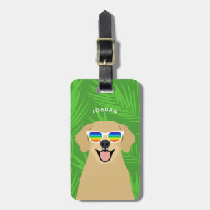 Gepäckanhänger mit Golden Retriever