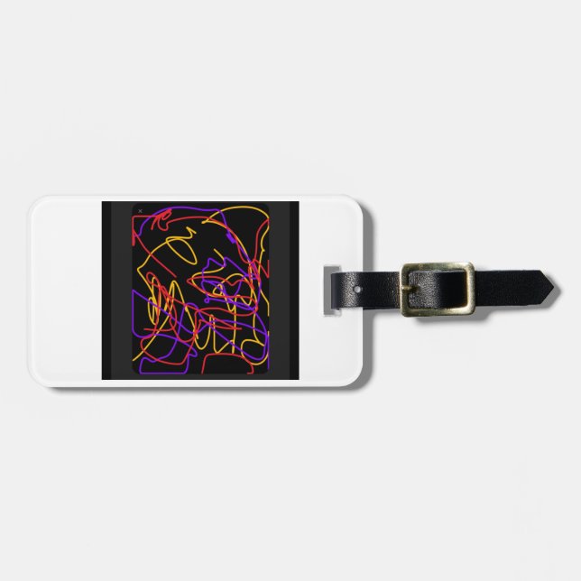 Gepäckanhänger mit gut sichtbarem Nebel (Vorderseite horizontal)