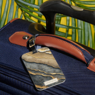 Gepäckanhänger mit individuellem Namen und Adresse