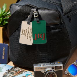 Gepäckanhänger mit Monogramm - Individuell!