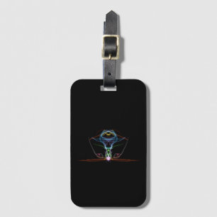 Gepäckanhänger mit Neon Diamond Design