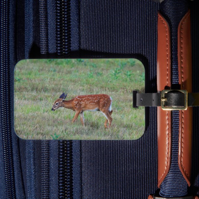 Gepäckanhänger mit Reh (Vorderseite Insitu 4)