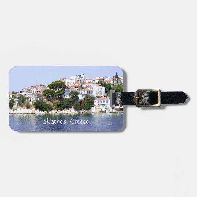 Gepäckanhänger Skiathos Insel-, Griechenland (Vorderseite horizontal)