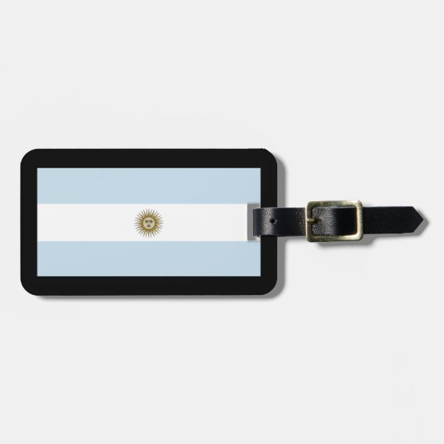 Gepäckanhänger von Argentinien (Vorderseite horizontal)