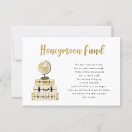 Gepäckaufbewahrungskarte + Honeymoon Flitterwochen Einladung