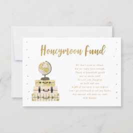 Gepäckaufbewahrungskarte + Honeymoon Flitterwochen Einladung