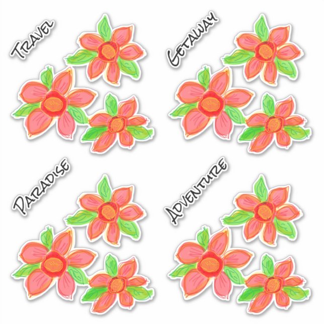 Gepäckdekore Aufkleber (Vorderseite)