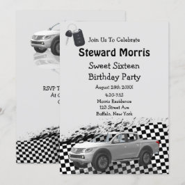 Gepäckförderwagen 16 . Geburtstag Geburtstagsparte Einladung