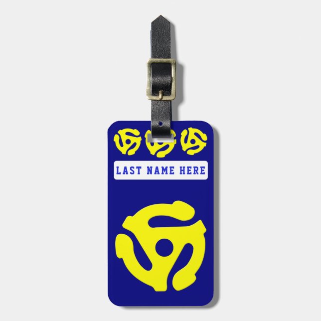 Gepäckmarke 2 45 U/min (Ihre Adresse auf der Rücks Gepäckanhänger (Vorderseite vertikal)