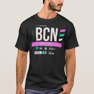 Gepäckmarke am Flughafen Barcelona BCN T-Shirt