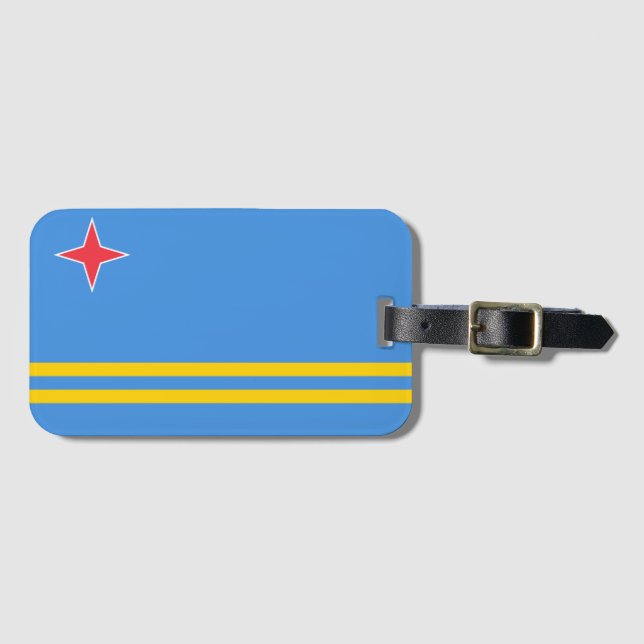Gepäckmarke Aruba Gepäckanhänger (Vorderseite (Horizontal))