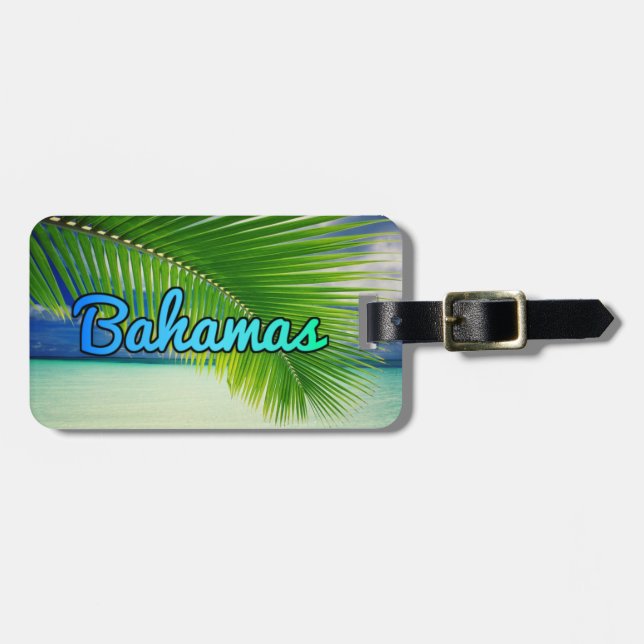 Gepäckmarke Bahamas Gepäckanhänger (Vorderseite horizontal)