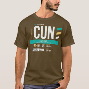 Gepäckmarke CUN Airport Code T-Shirt