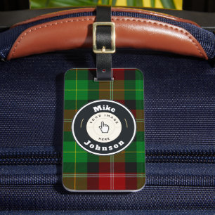 Gepäckmarke - Custom Scottish Kariert (Name hinzuf Gepäckanhänger