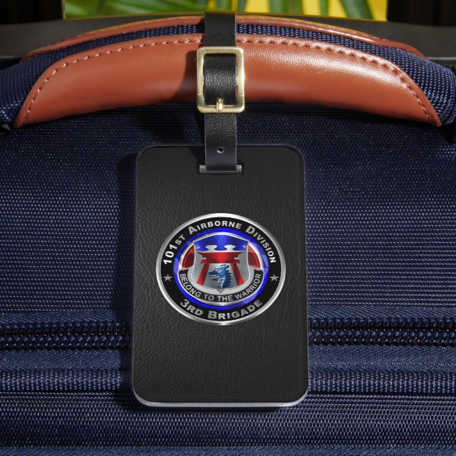 Gepäckmarke der 101. Im Flugzeug Division Gepäckanhänger (Vorderseite Insitu 2)