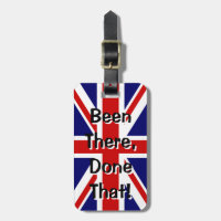 Gepäckmarke der britischen Flagge | Da war das gem