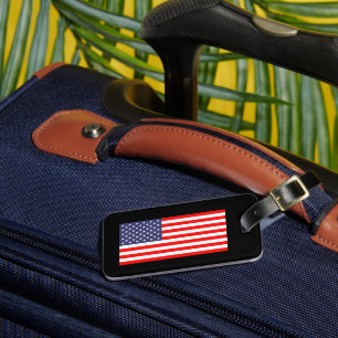 Gepäckmarke der patriotischen amerikanischen Flagg Gepäckanhänger