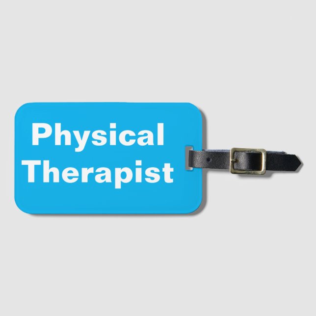 Gepäckmarke für Physiotherapeuten Gepäckanhänger (Vorderseite (Horizontal))