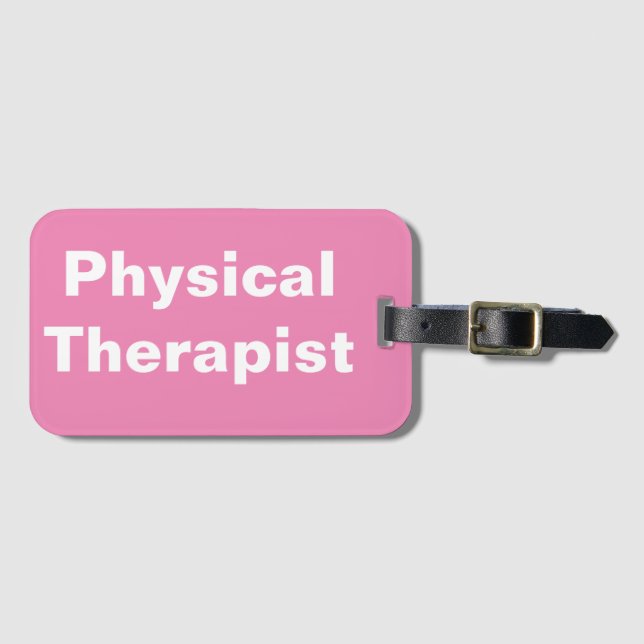 Gepäckmarke für Physiotherapeuten Gepäckanhänger (Vorderseite (Horizontal))