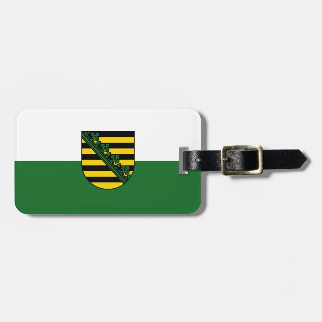 Gepäckmarke für Sachsen Gepäckanhänger (Vorderseite horizontal)