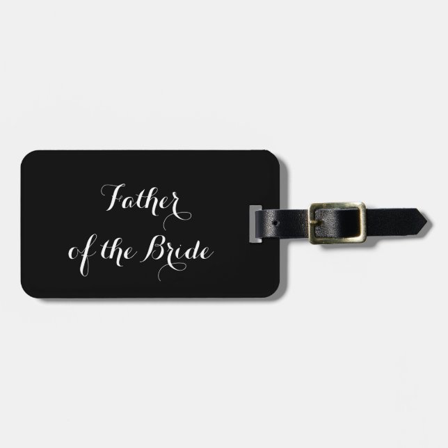 Gepäckmarke für Vater der Braut Gepäckanhänger (Vorderseite horizontal)