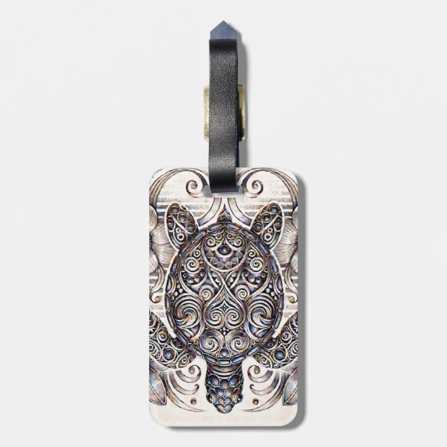 Gepäckmarke Gepäckanhänger (Rückseite vertikal)