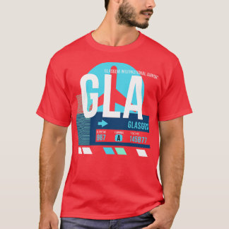 Gepäckmarke Glasgow GLA Airport Code T-Shirt