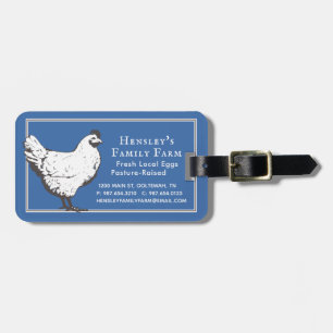 Gepäckmarke "Hen Farm Business Label" Gepäckanhänger