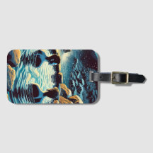 Gepäckmarke - Junge Männer in Onsen