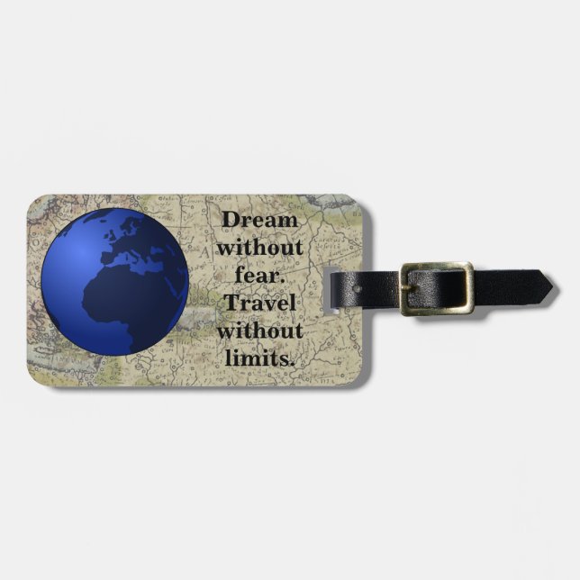 Gepäckmarke - Reise Gepäckanhänger (Vorderseite horizontal)