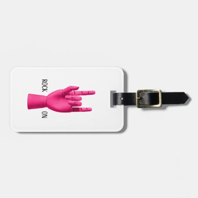 Gepäckmarke - Rock On! Gepäckanhänger (Vorderseite horizontal)