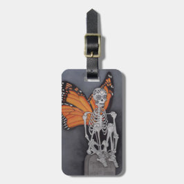 Gepäckmarke Skeleton Day of the Dead Bag ID Gepäckanhänger