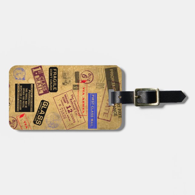 Gepäckmarke TBA 7/28/2012 für Mail-Briefmarke Gepäckanhänger (Vorderseite horizontal)