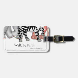 Gepäckmarke "Walk by Faith" Gepäckanhänger