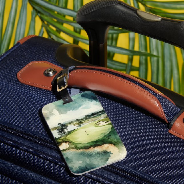 Gepäckstück für künstlerische Wasserfarben Gepäckanhänger (Vorderseite Insitu 1)