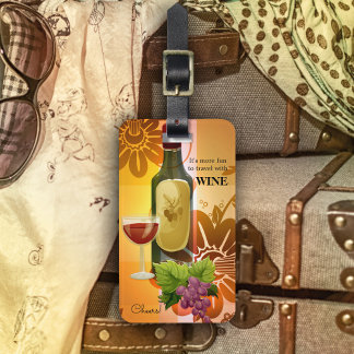 Gepäckstück "Wine Themed Artistic Design" Gepäckanhänger