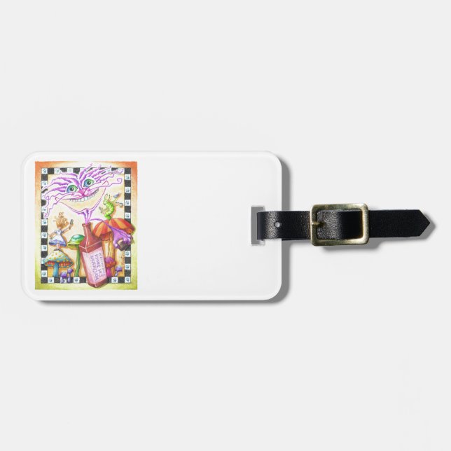GEPÄCKTAGS - Die WorCHESHIRE CAT Gepäckanhänger (Vorderseite horizontal)