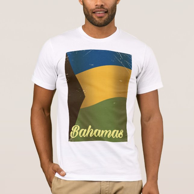 Gepäckträger für die Bahamas-Nationalflagge T-Shirt (Vorderseite)