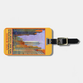 Gepäckumbau Vintager Reise New York Gepäckanhänger