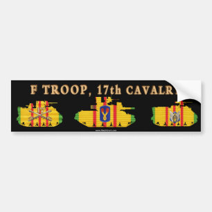 Gepanzerte Kampffahrzeuge F/17th Kavallerie-VSR Autoaufkleber