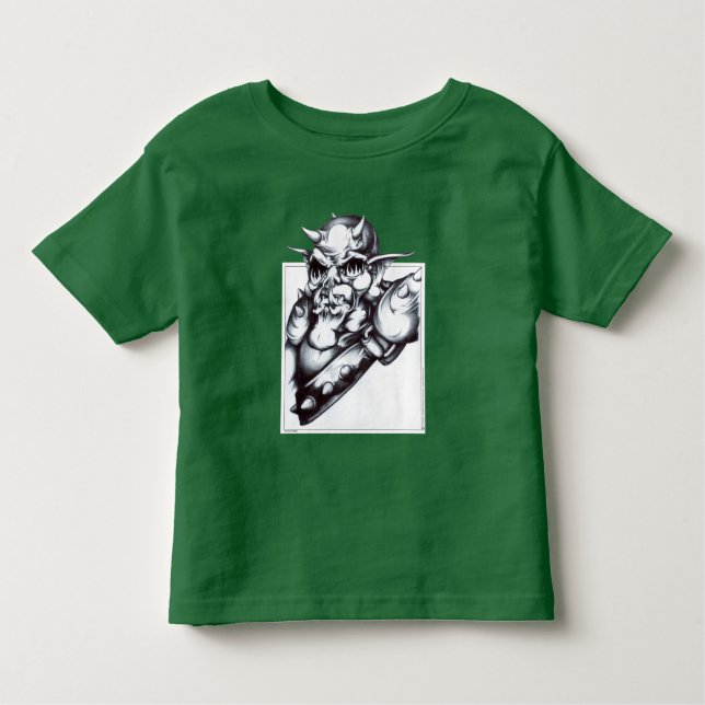 Gepanzertes Orc Kleinkind T-shirt (Vorderseite)