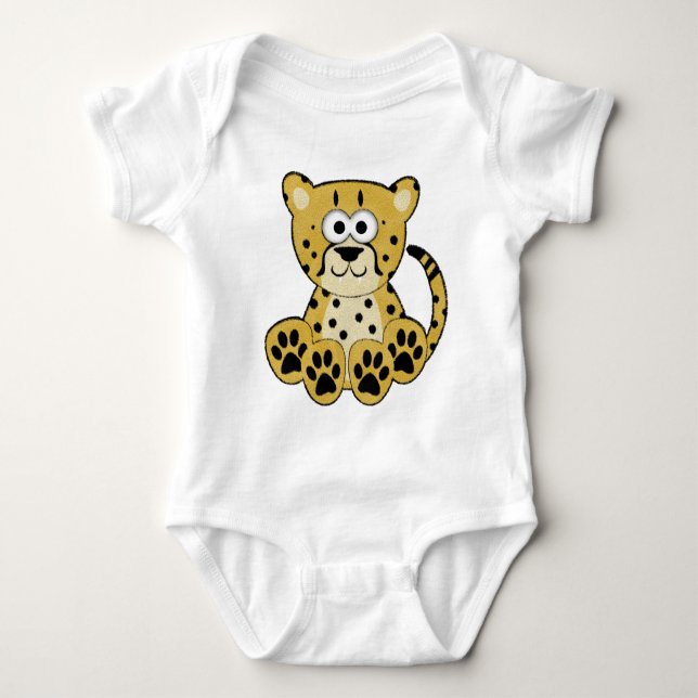 Gepard Baby Strampler (Vorderseite)