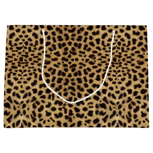 Gepard-Druck Große Geschenktüte (Vorderseite)