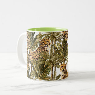 Gepard-Druck-Kaffeetasse Zweifarbige Tasse