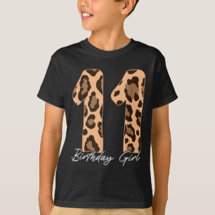Gepard-Druck Kinder 11 Jahre alter Gepard 11. T-Shirt