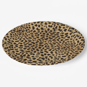 Gepard-Druck Pappteller