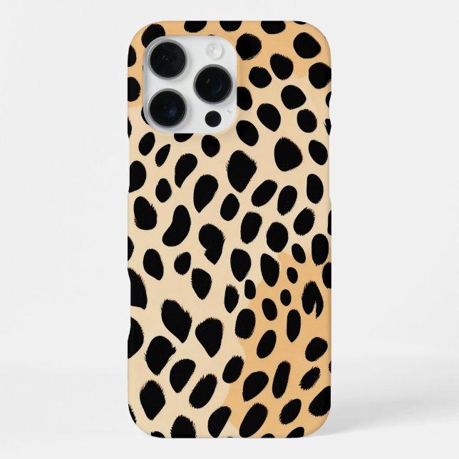 Gepard-Druckmuster iPhone Hülle (Rückseite)